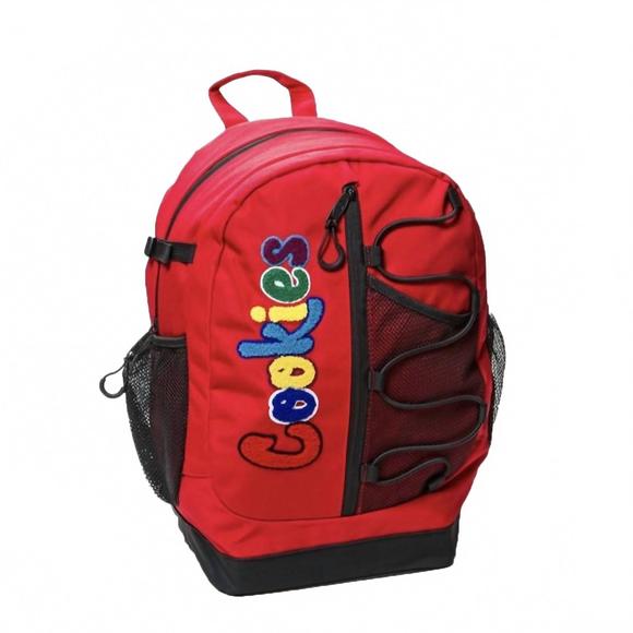 NEW COOKIES smell proof "the bungee" nylon back pack in red - Picture 1 of 2